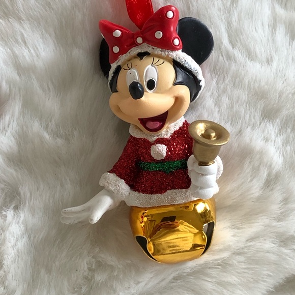Disney Parks Santa Mickey and Minnie Christmas Bell Ornament Set - Picture 5 of 7